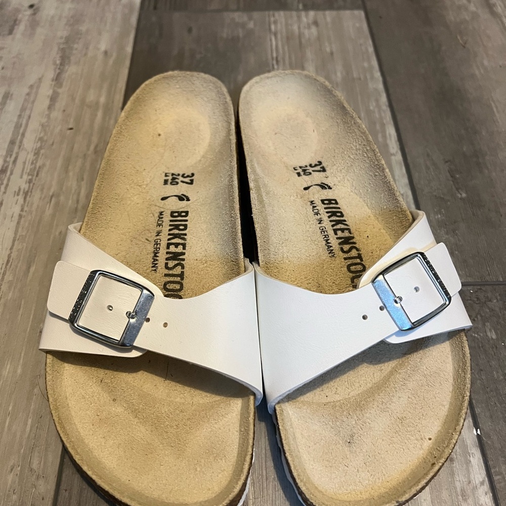 Birkenstock white Madrid size 37.